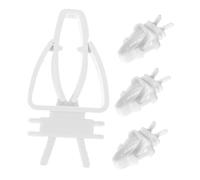 PENIKOKO 4pcs Bird Food Holder Clips Heavy Duty Plastic Vegetable Fruit Clamps for Parakeets Cockatiels Canaries Finch Cage Feeding Tool