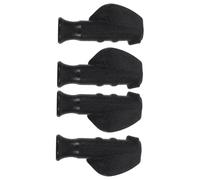 PENIKOKO 4pcs Black Walker Hand Grips Replacement for Pipe Diameter Non-slip Soft Cushion Handles for Wheelchair Brake Shopping Cart and Senior Mobility Aids Fatigue-reducing Grip Pads