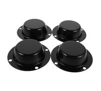 PENIKOKO 4pcs Black Wheel Hub Dust Covers Forklift Rim Center Caps Protective Sealing for Trucks Cars with Noise Reduction and Easy Maintenance