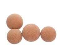 PENIKOKO 4pcs Cork Massage Balls for Trigger Point Therapy Natural Deep Tissue Physical Therapy Tools Non-Toxic Fascial Spheres for Muscle Relaxation and Relief at Home Gym