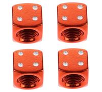 PENIKOKO 4pcs Dice Style Aluminum Alloy Tire Valve Stem Caps Leak Durable Valve Caps for Cars Trucks Suvs with Wear Resistant Protection and Easy Installation