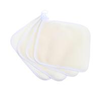 PENIKOKO 4pcs Dual-Sided Exfoliating Body Wash Cloths for Shower and Face Soft Beige Towels for Men and Women Comfortable Home Bath Scrubber for Gentle Skincare and Massage