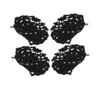 PENIKOKO 4Pcs Elegant Acrylic Rhinestone Hair Bun Nets Stylish Hair Covers for Women for Ballet Dance and Everyday Use Versatile Accessory for All Hair Colors