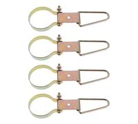 PENIKOKO 4pcs Fire Extinguisher Wall Mount Bracket Metal Triangle Hook Holder for Home, Office, Garage, Workshop Fire Safety Storage