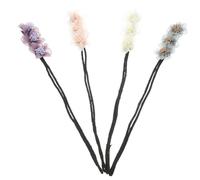 PENIKOKO 4pcs Flower Hair Bun Maker Set Donut Bun Hair Accessories with Elastic Bands for Women’s Elegant Updos