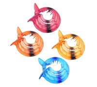 PENIKOKO 4pcs Hair Clips Claw Clips for Thick Fine Hair for Parties Weddings Everyday Wear Yellow Red
