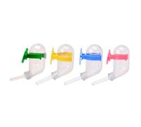 PENIKOKO 4Pcs Hamster Water Bowls Leakproof Quiet Vacuum Waterer for Pets Household Drinking Containers Mixed Style with Random Nozzle Colors Random Color