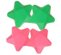 PENIKOKO 4Pcs Hand Grip Balls Stress Relief Hand Therapy Trainer for Arthritis and Muscle Relief Elastic Finger Exerciser Massage Balls for Adults and Teens