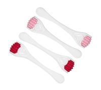 PENIKOKO 4pcs Mini Silicone Face Rollers Eye Massage Tool Reusable Facial Silicone Massager for Skin Care Beauty Routine