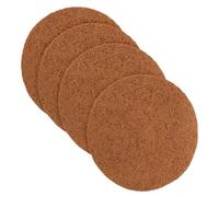 PENIKOKO 4pcs Natural Coconut Fiber Pigeon Nest Mats Comfortable and Durable Nest Bowl Cushion Breathable Egg Pads for Pigeon Breeding Diameter Nesting Material for Birds