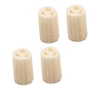 PENIKOKO 4pcs Natural Loofah Bath Brush Body Exfoliating Cleaner for Men and Women Comfortable Texture Safe Material for Neck Back Legs and Whole Body Cleaning