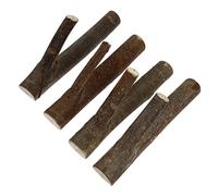 PENIKOKO 4pcs Natural Wood Wall Hooks Branch Design Rustic Solid Wood Coat Hangers for Keys Hats Scarves Towels Easy Install High Load Capacity Decorative Wall Mounted Rack for Entryway