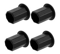 PENIKOKO 4PCS Octagonal Hockey Stick End Caps Protective Covers for Lacrosse and Ice Hockey Shock-absorbing Tail Sleeves with Enhanced Grip Heat-resistant Stick Protectors