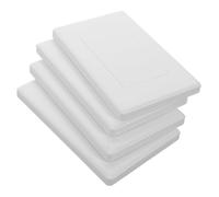 PENIKOKO 4pcs Plastic Electrical Box Covers Small Junction Wall Plate Protective Panel for Wire Safety Easy Installation Ceiling Cover for Clean Secure Wiring