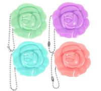 PENIKOKO 4pcs Refillable Lipstick Storage Container Set Small Cosmetic Jars Empty Eyeshadow Cases Travel Makeup Containers for Women Portable Cosmetic Sample Holders