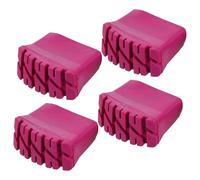 PENIKOKO 4pcs Rubber Ladder Foot Pads Non Slip Skid Covers for Folding Step Ladders Home Use Wear Resistant Protective Feet Mats Easy Installation