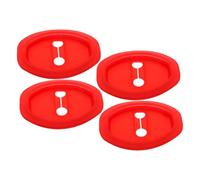 PENIKOKO 4pcs Silicone Car Door Lock Shock Absorption Pads Noise Dampening Protective Latches Impact-resistant Automotive Accessories for Vehicle Door Integrity