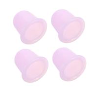 PENIKOKO 4pcs Silicone Cupping for Home Massage Transparent Soft Silicone Cups with Manual Vacuum Design Safe Portable Material for Facial Therapy Muscle Relaxation and Circulation Aid