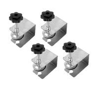 PENIKOKO 4pcs Stainless Steel Adjustable Drawer Front Clamps for Woodworking Cabinet Assembly Panel Fixing Tool with Strong Secure Grip Easy Installation for Various Drawer