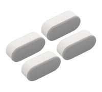 PENIKOKO 4pcs Toilet Seat Bumpers with Adhesive Pads 1.6cm Thick Toilet Lid Gaskets Replacement Kit and Bidet Bumper Attachment