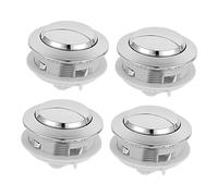 PENIKOKO 4Pcs Toilet Tank Buttons Large Flush Replacement Accessories for Household Bathroom Compact Lightweight Reusable Water Toilet Flush Parts