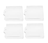 PENIKOKO 4pcs Transparent Emergency Stop Button Protective Cover Fire Equipment Switch Guard Lid with Weather-resistant Temperature-tolerant Design for Indoor Outdoor Safety
