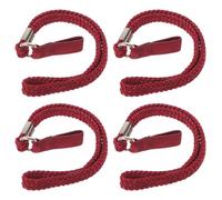 PENIKOKO 4pcs Walking Stick Wrist Straps for Elderly Canes, Hiking Trekking Pole Safety Lanyards, Sturdy Red Cane Wrist Bands for Mobility Aids and Outdoor Walking