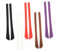 PENIKOKO 5 Pairs Silicone Eyeglasses Leg Covers Non Slip Comfortable Skid Sleeve for Glasses Frames Elastic Soft Temple Tips for Outdoor Sports Daily Wear and Multi Color