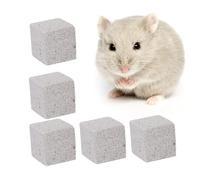 PENIKOKO 5 Pcs Mineral Stone Chew for Hamster Rat Chinchilla Rabbit Teeth Grinding Teeth Care