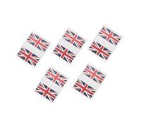 PENIKOKO 5 Sets Uk Flag Face Stickers Temporary for Football Match Support Fans Patriotic National Flag Decals Creative Cheerful Design