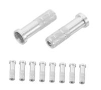 PENIKOKO 50pcs Aluminum Arrow Inserts Replacement for Target Practice and Hunting Lightweight Durable Threaded Base for Secure Fit Compatible Archery Shaft Accessories
