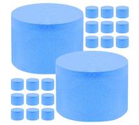 PENIKOKO 50pcs Blue Ant Farm Test Tube Sponge Plugs Moisture Retaining Sponge Filters for Aquarium and Ant Nest Absorbent Water Lock Stopper Accessories Compatible with Nest Tubes and