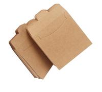 PENIKOKO 50pcs Brown Kraft Paper Bags CD File Envelope Pouches Reusable Seed Card Jewelry Storage Holders Multipurpose Packaging for Items