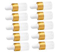 PENIKOKO 50pcs Small Dropper Bottle Glass Dropper Bottles Essential Oil for Liquid Storage for DIY Cosmetics and Home