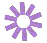 PENIKOKO 50pcs Small Purple Nail Sanding Bands 240 Grit Mini Sanding Rings for Manicure Acrylic Nails Drill Bits Portable Filing Accessories for Home and Salon Use