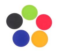 PENIKOKO 5Pcs Air Hockey Table Pucks Replacement Plastic Mini Hockey for Tabletop Game Accessories Smooth Sliding for Arcade Bars and Home Use