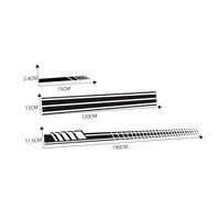 PENIKOKO 5pcs Car Body Stickers Racing Stripes Auto Exterior Decals for Hood Door Mirror Covers Easy to Install and Remove Scratch-Resistant Black Strip Car Stickers