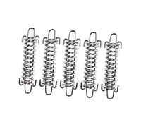 PENIKOKO 5pcs High Strength Steel Spring Hook Buckles for Tent Wind Rope Elastic Fixed Buckle for Camping Cushion Wind Impact Prevent Tent Damage