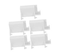 PENIKOKO 5pcs Microwave Door Hook Microwave Oven Switch Oven Replacement Latch Door Opening Plastic White