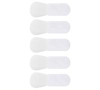 PENIKOKO 5pcs Mini Blush Brush Set White Abs Fiber Wool Easy to Hold Reusable Makeup Brushes for Girls Makeup Use