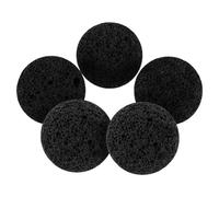 PENIKOKO 5pcs Natural Volcanic Lava Rock Filter Stones 3cm Black Volcanic Stone for Aquarium Bio Filtration and Pond Water Purification, Garden and Reptile Tank Decoration