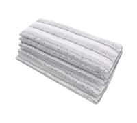 PENIKOKO 5pcs Self Adhesive Microfiber Mop Replacement Pads for Floor Cleaning Washable Reusable Flat Mop Heads with High Absorbency for Household Wet Dry Use