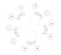 PENIKOKO 5pcs Snowflake Head Boppers Soft Fabric Christmas Hairbands for Boys and Comfortable Snug Fit Holiday Hair Accessories for Christmas Party and Halloween Festive Costume