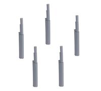 PENIKOKO 5Pcs Soft Closing Cabinet Hinges Damper Buffers for Smooth Silent Closing Drawer Door Grey Abs Touch Activated Push to Open System for Home Office Cabinets