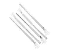 PENIKOKO 5pcs Thin Nail Brush with Bendable Stainless Steel Handles for Intricate Nail Art Designs for All Skill Levels and Effortless Maintenance