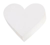 PENIKOKO 6-inch Heart Shape Foam Cake Model 7cm Height Baking Cake Dummy for Wedding Reusable Polystyrene Foam Baking Tool for Valentine’s Party