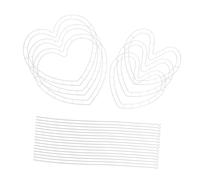 PENIKOKO 6 Set Heart Shaped Wreath Frame Plastic Crafting Holder for DIY Floral Arrangements for Wedding Party and Home Decorations Unleash Your Creativity