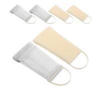 PENIKOKO 6 Sets Fan Shape Nail Color Sample Sticks with Fixed Ring Plastic Nail Color Display Tips for Salon and Home Use Professional Manicure Art Accessories for