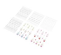 PENIKOKO 6 Sheets Acrylic Face Gems Stickers Self-adhesive Eye and Face Jewels for Parties Carnivals Halloween Christmas Festival Makeup Accessories