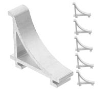 PENIKOKO 6Pcs Aluminum Alloy Refrigerator Shelf Clips High Loadbearing Strength Quick Tool Installation Space Saving Metal Commercial Shelf Brackets for Freezer and Fridge Parts Accessories